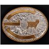 Image 1 : Silver and Gold Mutton Busting Belt Buckle [192867]
