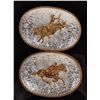 Image 1 : Pair of Western Silver and Brass Belt Buckles [192863]