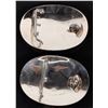 Image 2 : Pair of Western Silver and Brass Belt Buckles [192863]