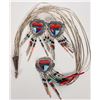 Image 1 : Sterling Silver Necklace and Earring Set [193028]