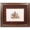Image 1 : Blackfoot Indianer zu Pferd Reprint in Nice Frame [193148]