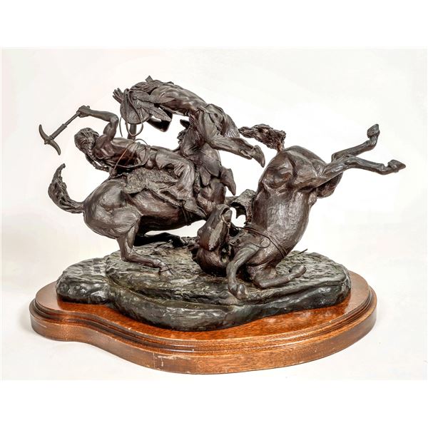 Bronze Sculpture: Tribal Enemies by Sid Burns (1916-1979) [188541]
