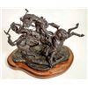 Image 2 : Bronze Sculpture: Tribal Enemies by Sid Burns (1916-1979) [188541]