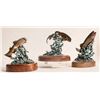 Image 3 : Di Vita, Frank Cold-Painted Bronzes: Trout (3 Sculptures) [184017]