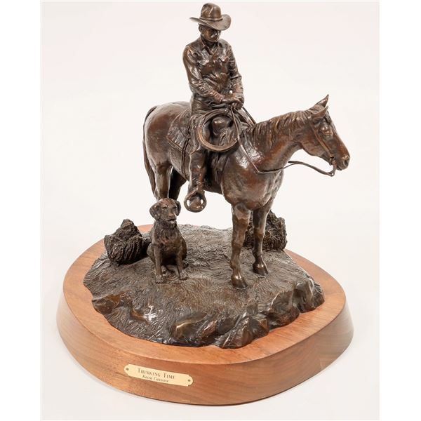 "Thinking Time" Bronze by Keith Christy [190622]