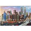 Image 3 : Brooklyn Bridge Giclee On Canvas by Alexander Chen [189714]