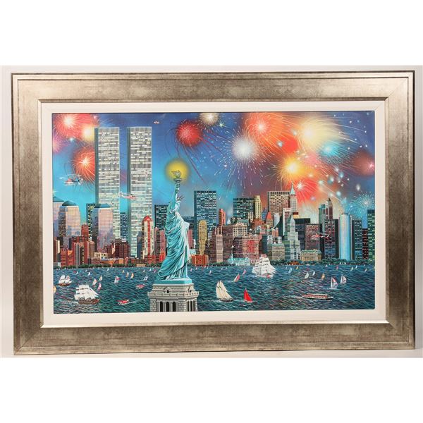 Manhattan Celebration Giclee On Canvas by Alexander Chen [189715]