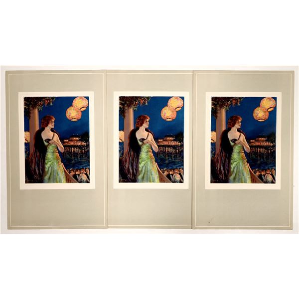 Art Deco Lady with a Mask Prints, 3 [191857]
