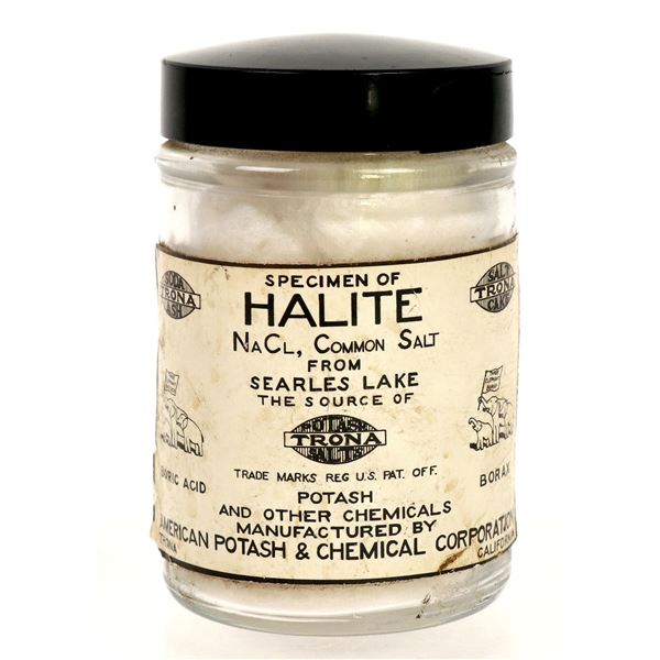 Halite Specimen in Original Presentation Jar [190961]