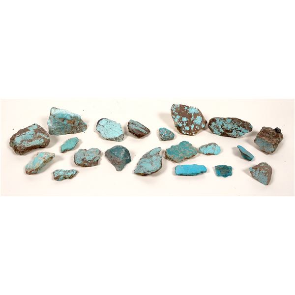 Turquoise Specimens  No. 8 Mine, Nevada - Light Blue (20 pieces) [191959]