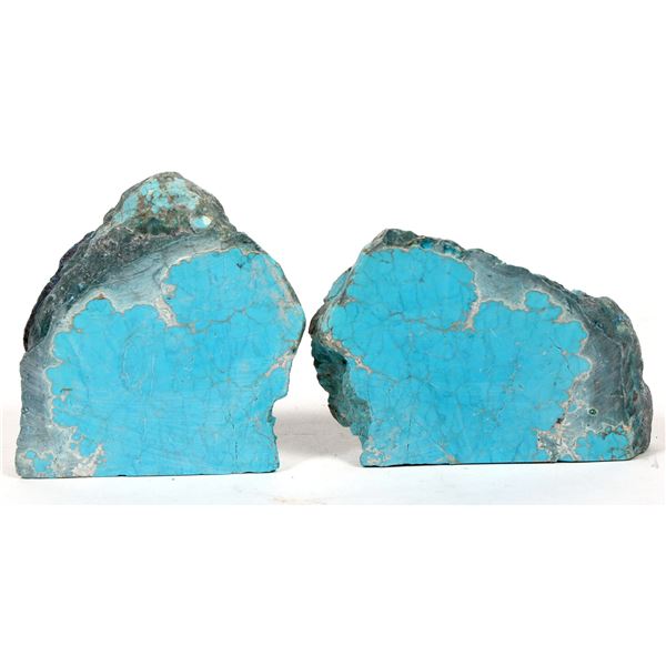 Turquoise Slabs  No. 8 Mine, Nevada - Blue (2) [191953]