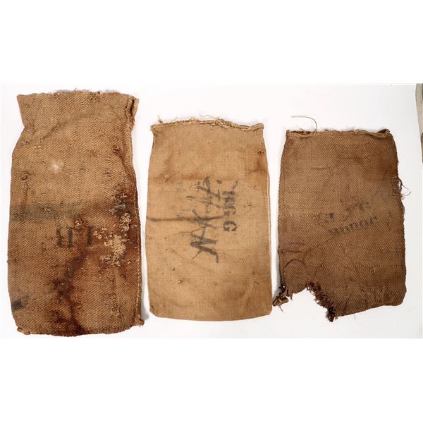 Darwin Mines Ore Bags, 19thc, (3) [193432]