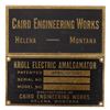 Image 1 : Helena Mining Equipment Small Brass Plaques, 2 [193093]