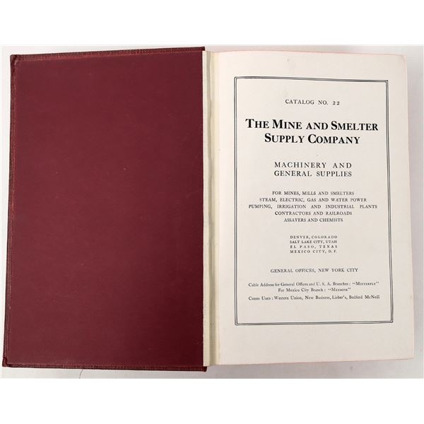 Mine and Smelter Supply Catalog, 1912 [192991]