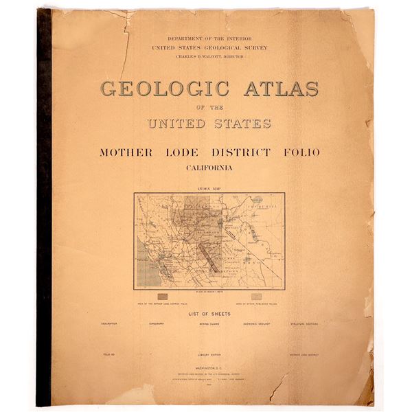 California Mother Lode Geologic Atlas, 1900 [193133]