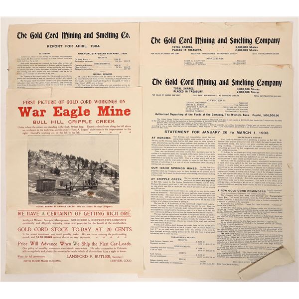 Gold Cord Mine Ephemera, 4 [192037]