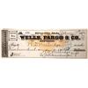 Image 1 : Wells Fargo, Silver City  Owyhee Mining Company Check 1872 [192034]