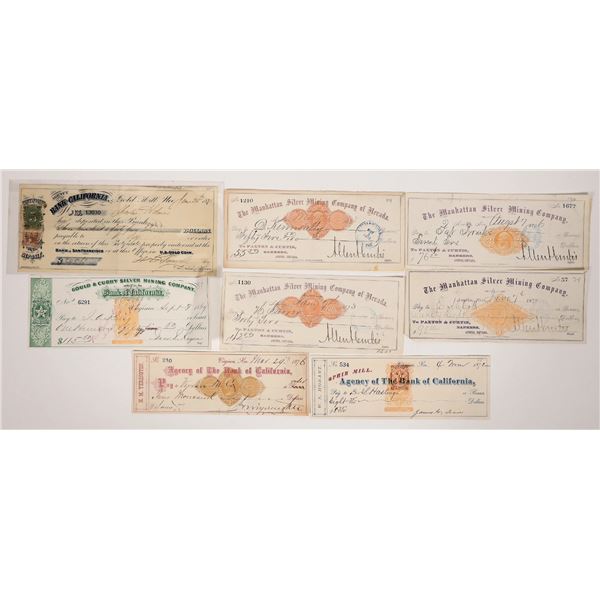 Nevada Mining RN (Imprinted Revenue Stamps) Check Collection  [193569]