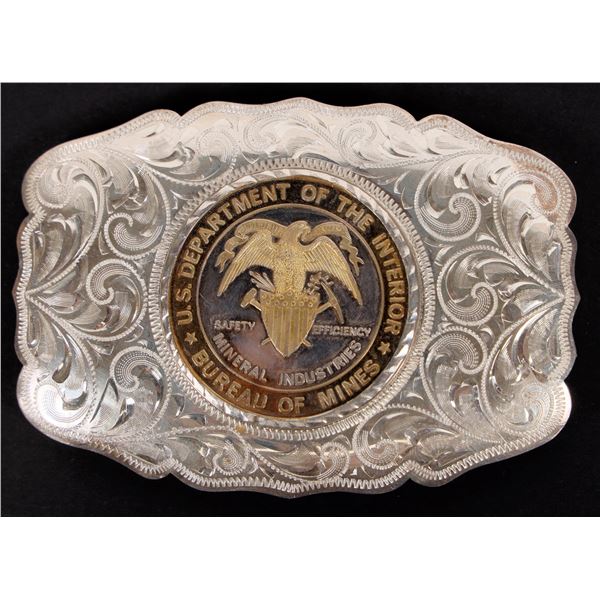 Sterling Silver Bureau of Mines Belt Buckle [192865]
