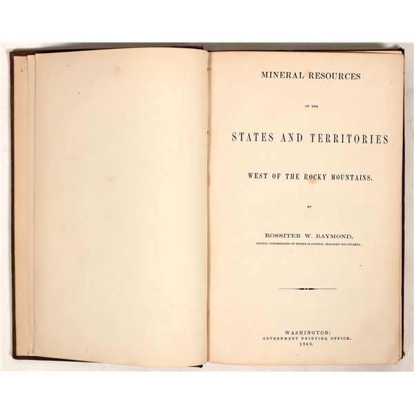 Western U.S. Mineral Mining Reference Book: Raymond 1869 [191594]