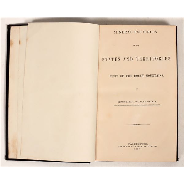 Western U.S. Mineral Mining Reference Book: Raymond 1869 [191595]