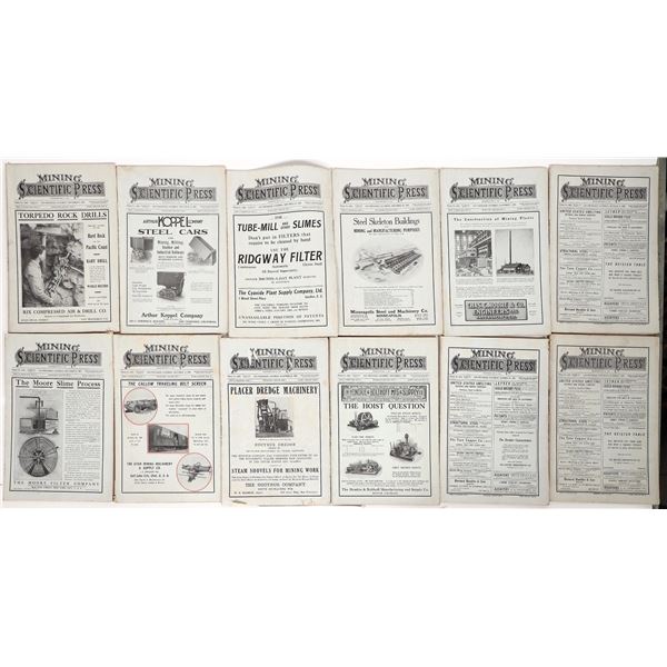 Mining & Scientific Press Magazines 1907-1909 [191722]