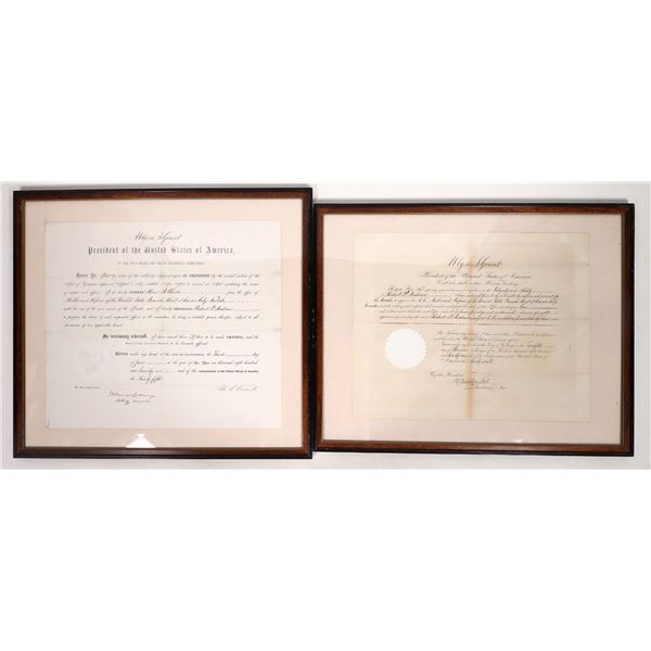 Carson City Mint Melter & Refiner Appointments (2), 1871 [190768]