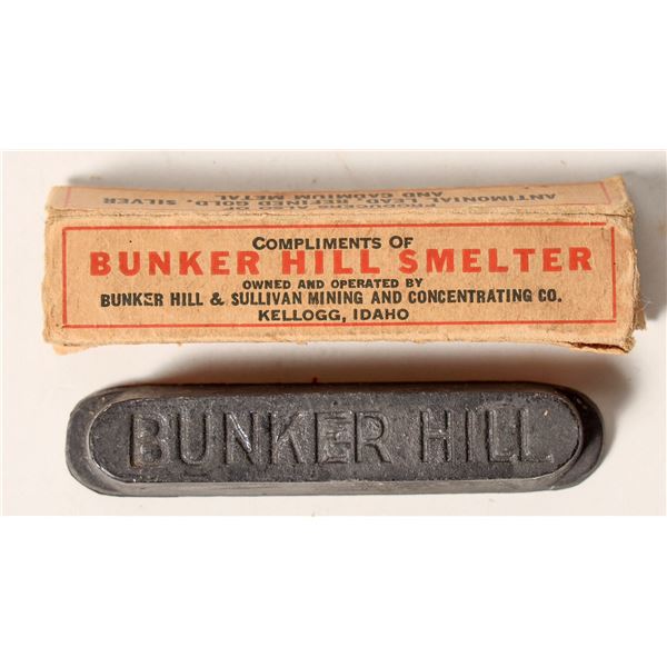 Bunker Hill Lead Ingot with Original Box [191571]