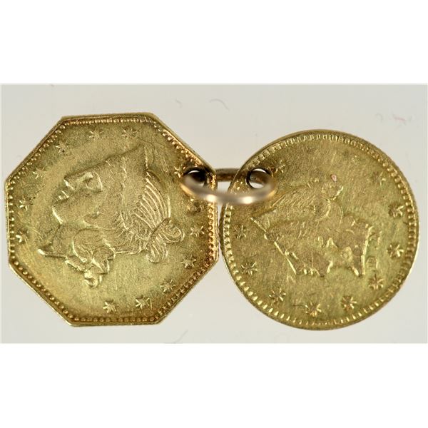 1853 California Fractional Gold (2): BG-409/BG-530 [193043]