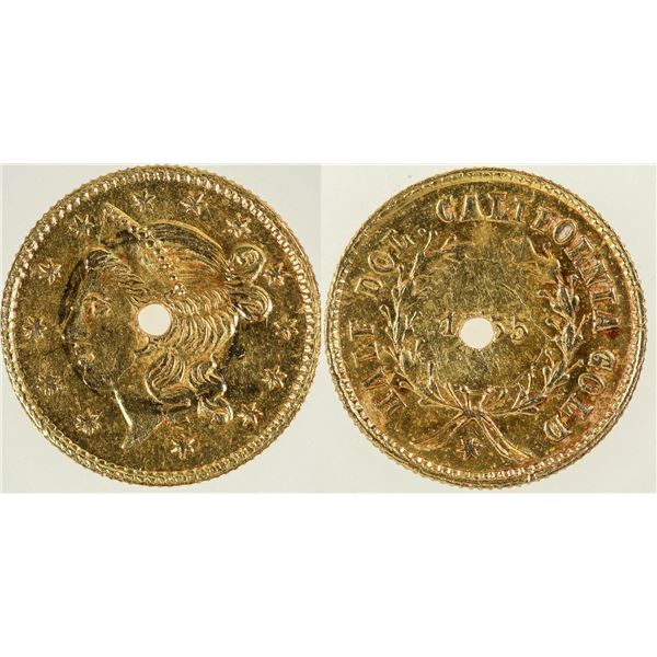 1855 California Fractional Gold 50c BG-432 [192681]