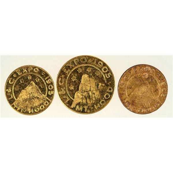Lewis & Clark Exposition Gold Coins (3) [192674]