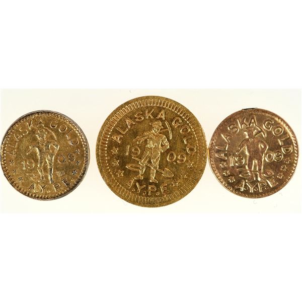 Alaska Yukon Pacific Exposition Gold Pieces (3) [192673]
