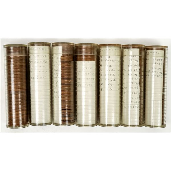 Wheatback Cents: 7 Rolls from 1909-1929 [190889]