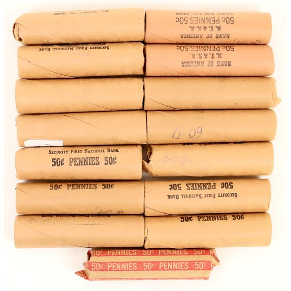 Lincoln Cent BU Rolls (15) 1960-D [190892]