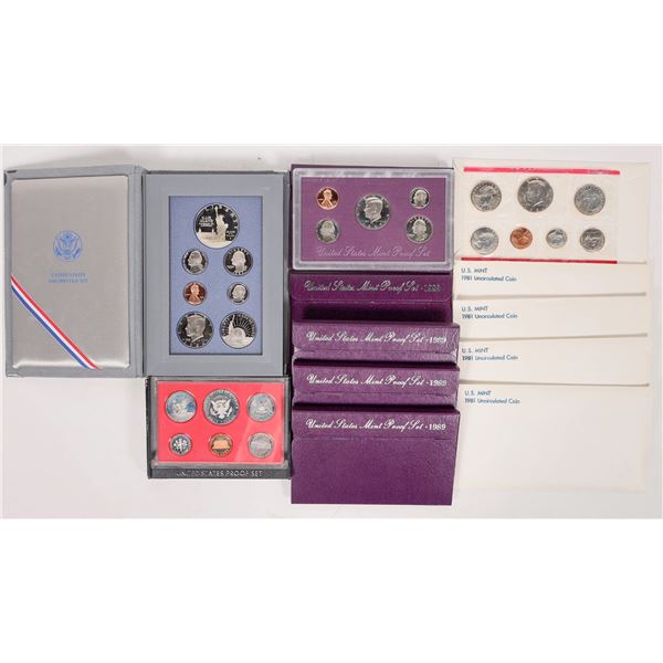 1980s U. S. Proof & Uncirculated Sets (12) [193295]