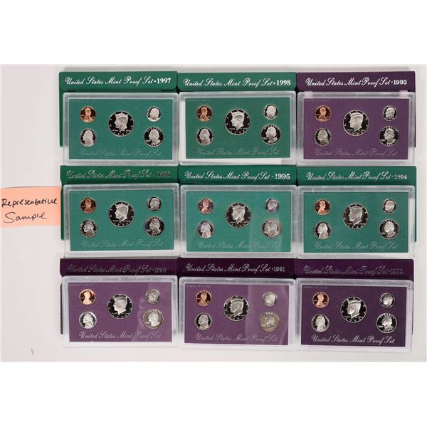 1990s U. S. Proof Sets (45) [193293]