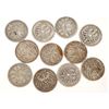 Image 1 : German One Mark Silver Coins (11) [191008]