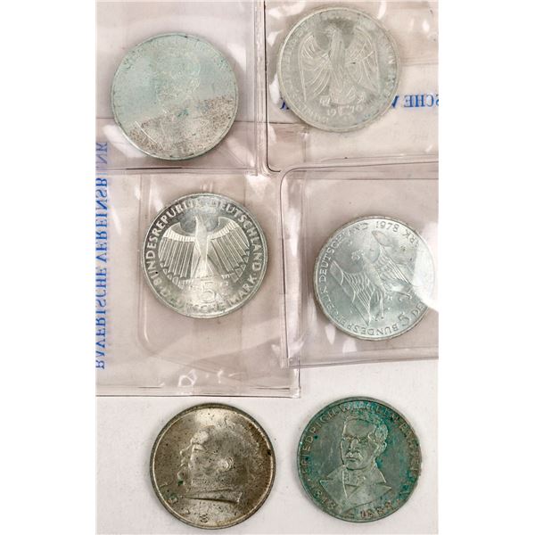 Silver German/Austrian Coins (6) [191004]
