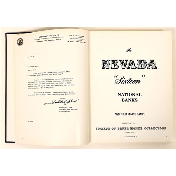 Nevada 16 National Banks and Their Mining Camps by Warns [190934]