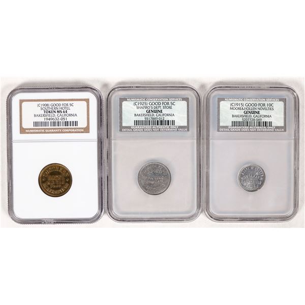 Bakersfield Certified Tokens (3) [192138]