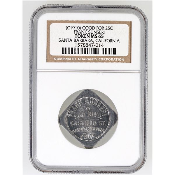 Frank Sunseri Token: MS 65 [192148]