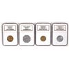 Image 1 : NGC Graded Uncirculated California Tokens (4) [192131]