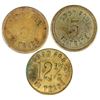 Image 2 : Midway Saloon Tokens: Bonner & Milltown (3) [192415]