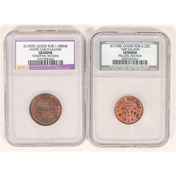 Nevada Saloon Tokens: Turf & Monte Carlo [191521]