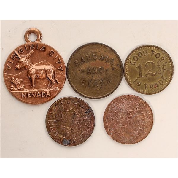 Nevada Tokens & Medal (5) [192515]