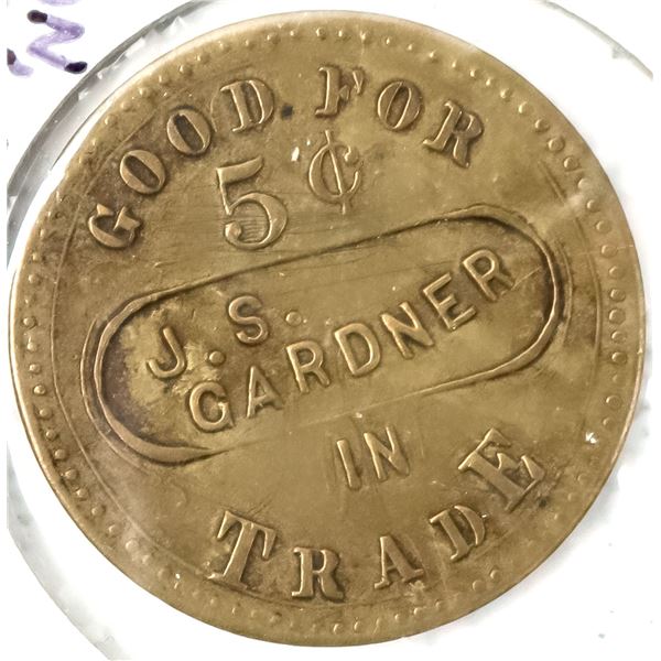 J. S. Gardner Brunswick & Balke Token [190894]
