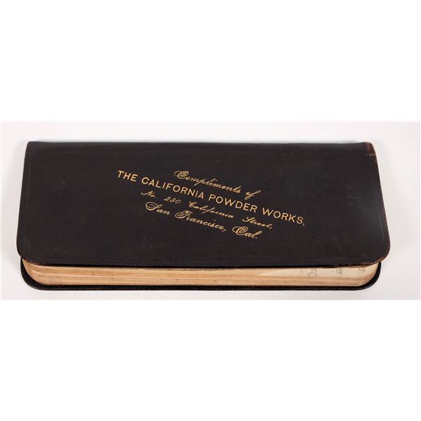 California Powder Works 1892 Notebook with Stamps [193421]