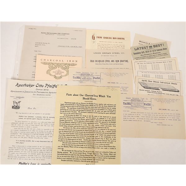 Billheads & Advertising Metals Early 20th Century (13) [192981]