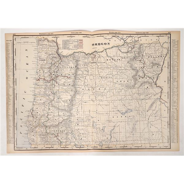 Oregon Railway Map, c. 1880s-1910s [193204]