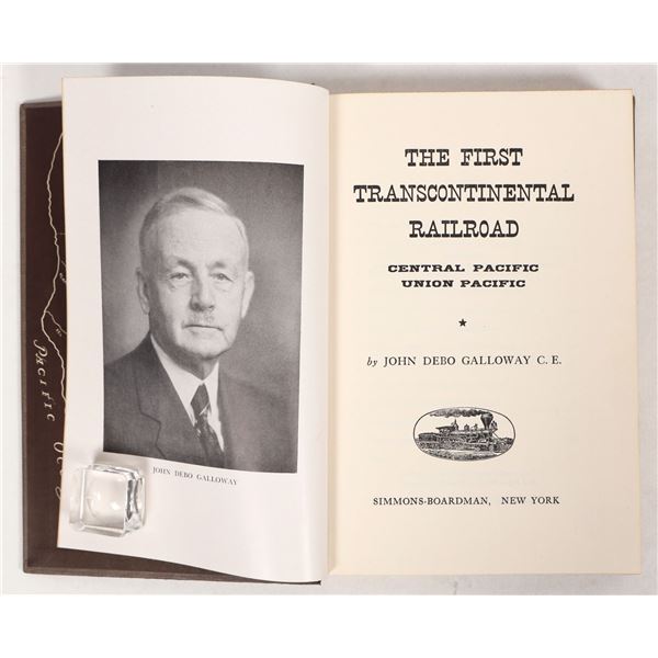 Book on the Pacific Railroad, J.D. Galloway [192265]